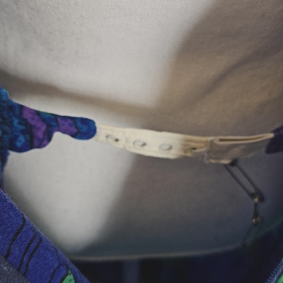 Vintage Sun Fashions of Hawaii Purple Maxi  Cape Dress size L - Picture 10 of 10